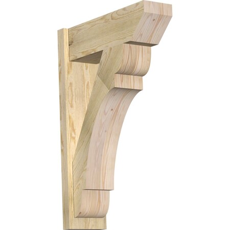 Ekena Millwork Olympic Slat Rough Sawn Outlooker, Douglas Fir, 8"W x 24"D x 36"H OUT08X24X36OLY06RDF